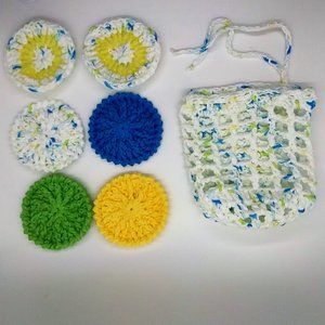Eco Friendly Facial Pad Set Reusable w/ Bag Summer